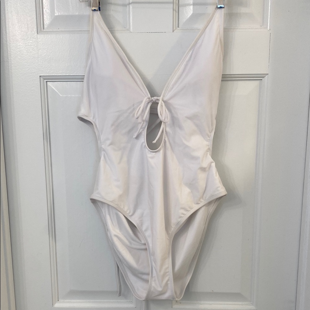 Shade & Shore White One-Piece Swimsuit